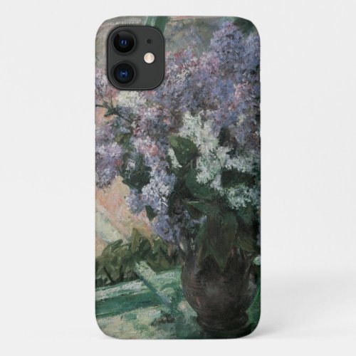 Lilacs in a Window by Mary Cassatt Vintage Art iPhone 11 Case