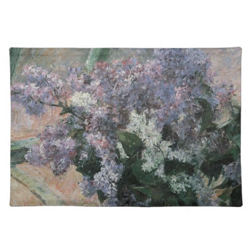 Lilacs in a Window by Mary Cassatt Vintage Art Cloth Placemat