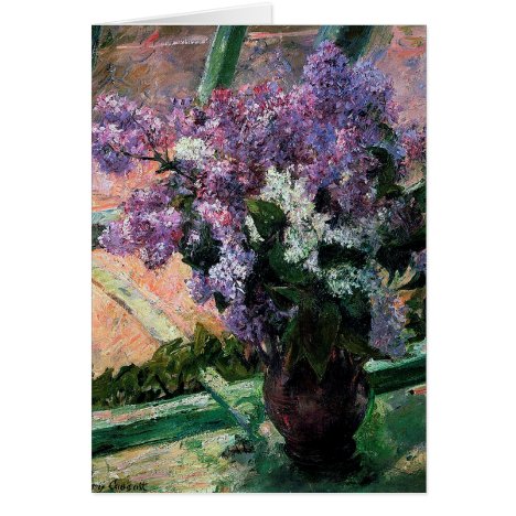 Lilacs in a Window Card