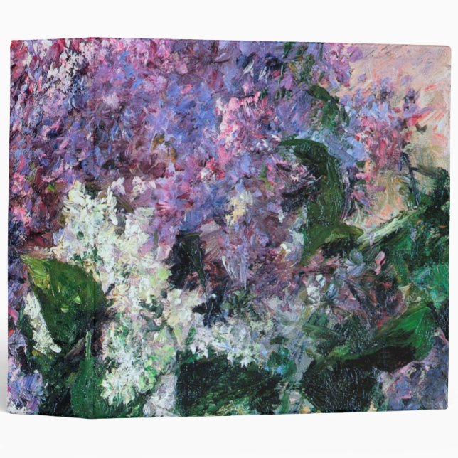 Lilacs in a Window, Mary Cassatt 3 Ring Binder (Front/Spine)