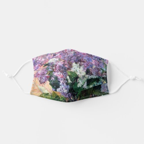 Lilacs in a Window Mary Cassatt Adult Cloth Face Mask