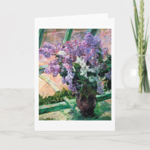 Lilacs in a Window, Mary Cassatt Card