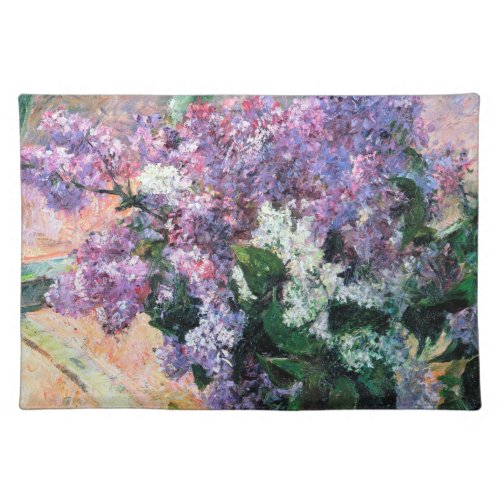 Lilacs in a Window Mary Cassatt Cloth Placemat