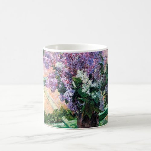 Lilacs in a Window Mary Cassatt Coffee Mug