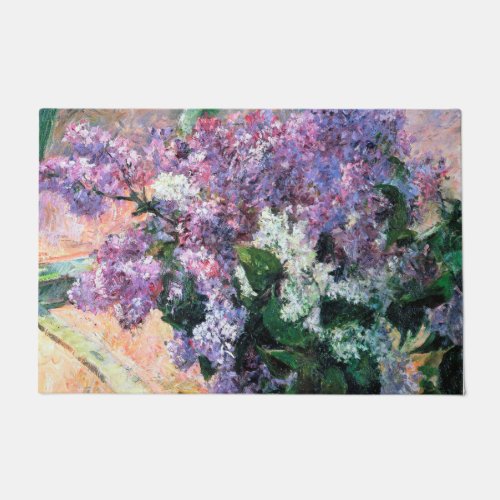 Lilacs in a Window Mary Cassatt Doormat