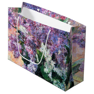 Lilacs in a Window, Mary Cassatt Large Gift Bag