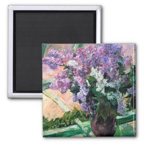 Lilacs in a Window Mary Cassatt Magnet