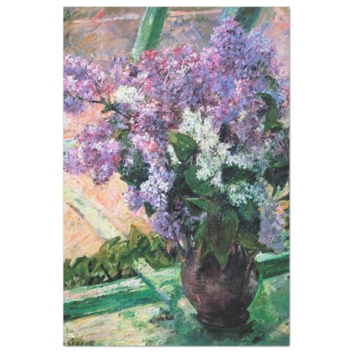 Lilacs in a Window Mary Cassatt Tissue Paper