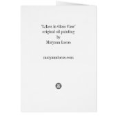 Lilacs in Glass Vase Cards (Back)