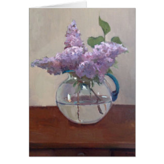 Lilacs in Glass Vase Cards