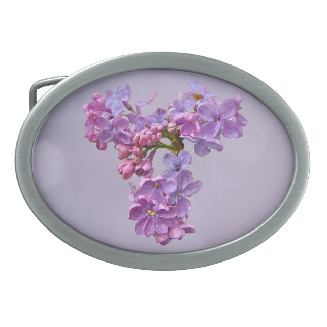 Lilacs in Springtime Belt Buckle (Front)