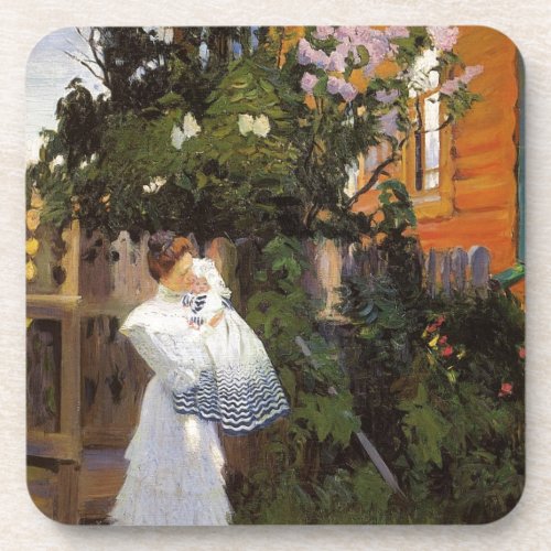 Lilacs in Sun Drink Coaster