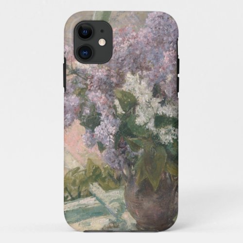 Lilacs in Window by Mary Cassatt American Painter iPhone 11 Case