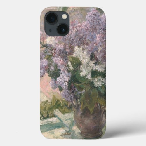 Lilacs in Window by Mary Cassatt American Painter iPhone 13 Case