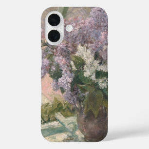 Lilacs in Window by Mary Cassatt American Painter iPhone 16 Case