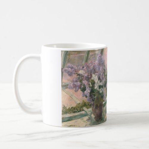 Lilacs in Window by Mary Cassatt American Painter Coffee Mug