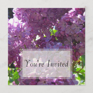 Lilacs Invitations