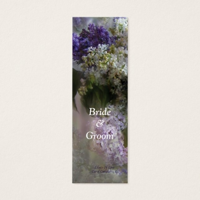 Lilacs Of Love Bookmark (Front)