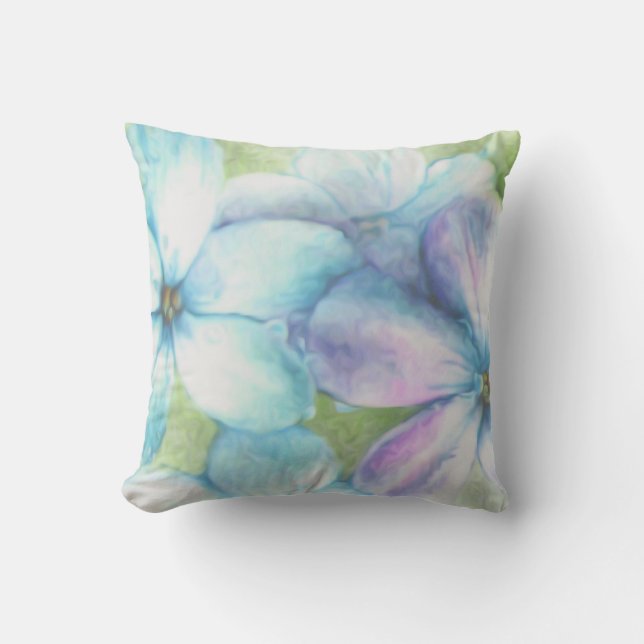 Lilacs Throw Pillow (Front)