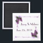 Lilacs Wedding Favor Magnet<br><div class="desc">This Lilacs Wedding Favor Magnet is great for Spring , Summer or Lilac Themed Weddings.</div>