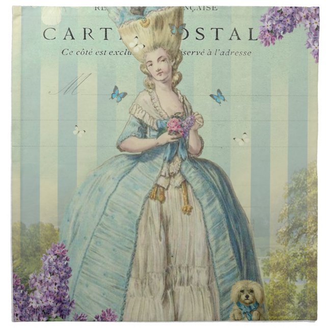 Lilas au printemps cloth napkin (Front)