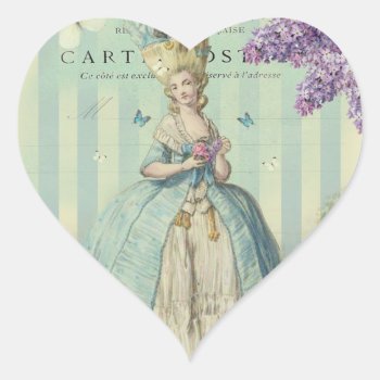 Lilas Au Printemps Heart Sticker by WickedlyLovely at Zazzle