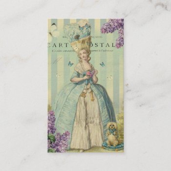 Lilas Au Printemps  On Ivory  Business Card by WickedlyLovely at Zazzle