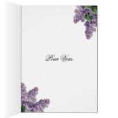 Lilas au printemps, Pour Vous, For you (Inside (Right))