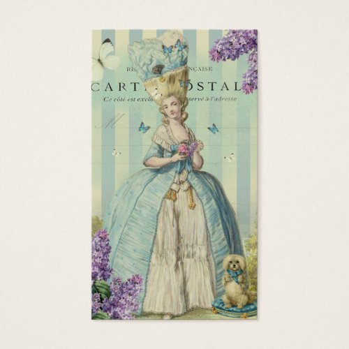 Lilas au printemps, swing tag business card
