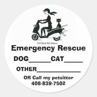 LILCHICK_LOGO 2, Emergency Rescue,... - Customized Classic Round Sticker