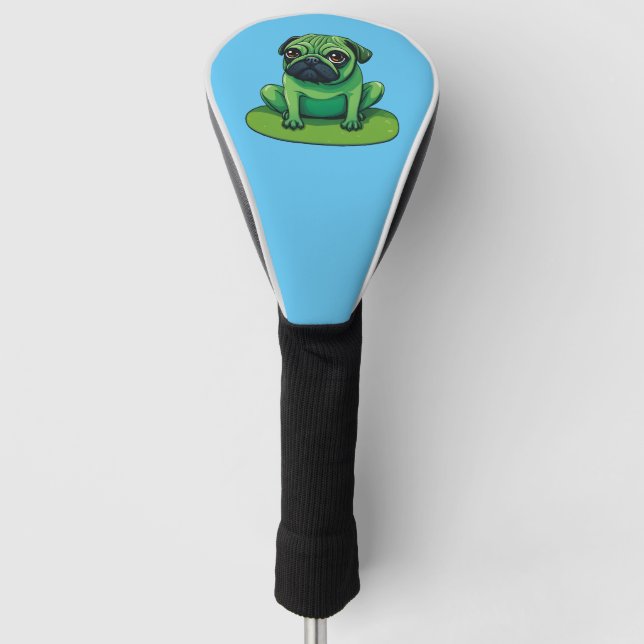 Lili Pug Golf Head Cover (Front)