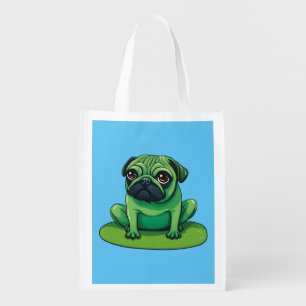 Lili Pug Grocery Bag