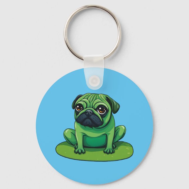 Lili Pug Keychain (Front)