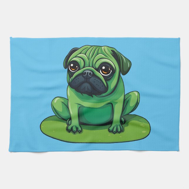 Lili Pug Kitchen Towel (Horizontal)