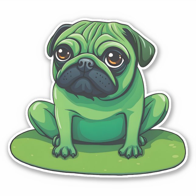 Lili Pug Sticker (Front)