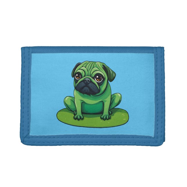 Lili Pug Trifold Wallet (Front)