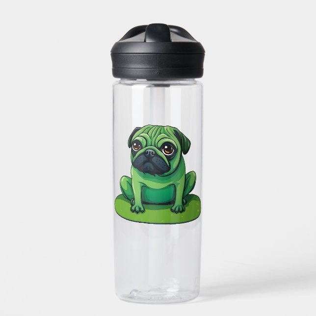 Lili Pug Water Bottle (Front)