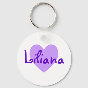Liliana In Purple Keychain by purplestuff at Zazzle