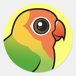 Birdorable Lilian's Lovebird Round Sticker