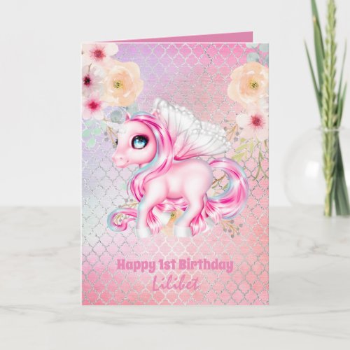 Lilibet 1st Birthday Cards _ Princess Unicorns
