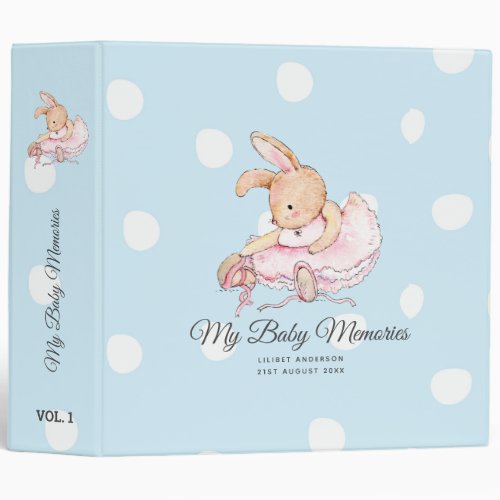 Lilibet Baby Memories Journal Princess Ballerina 3 Ring Binder