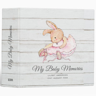 Lilibet Baby Memories Journal Princess Ballerina 3 Ring Binder