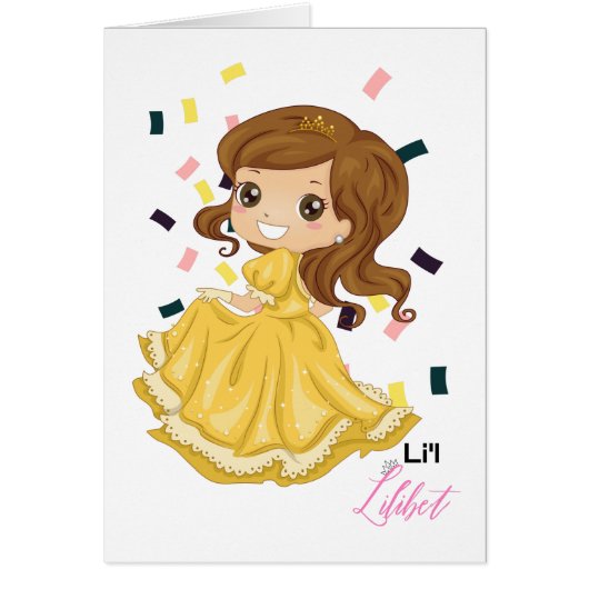 Lilibet Named Golden Princess Girl Gifts (Front)