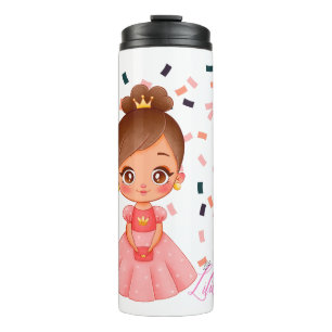 Lilibet Named Peach Princess Gifts for Girls Thermal Tumbler