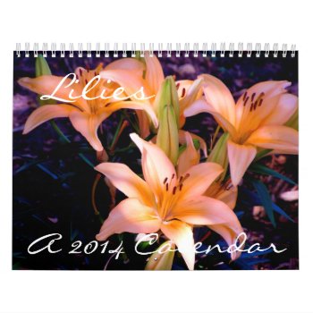 Lilies - 2014 Calendar by BlayzeInk at Zazzle