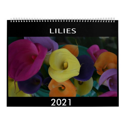 Lilies 2021 calendar