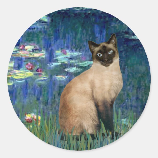 Lilies 5 - Seal Point Siamese cat (Front)