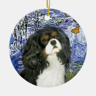 Lilies 6 - Cavalier (tri color) Ceramic Ornament