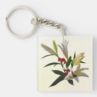 Lilies and Berries Keychain