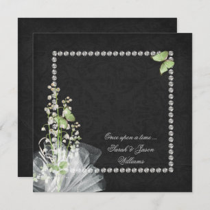 Lilies and Diamonds Vow Renewal Invitation